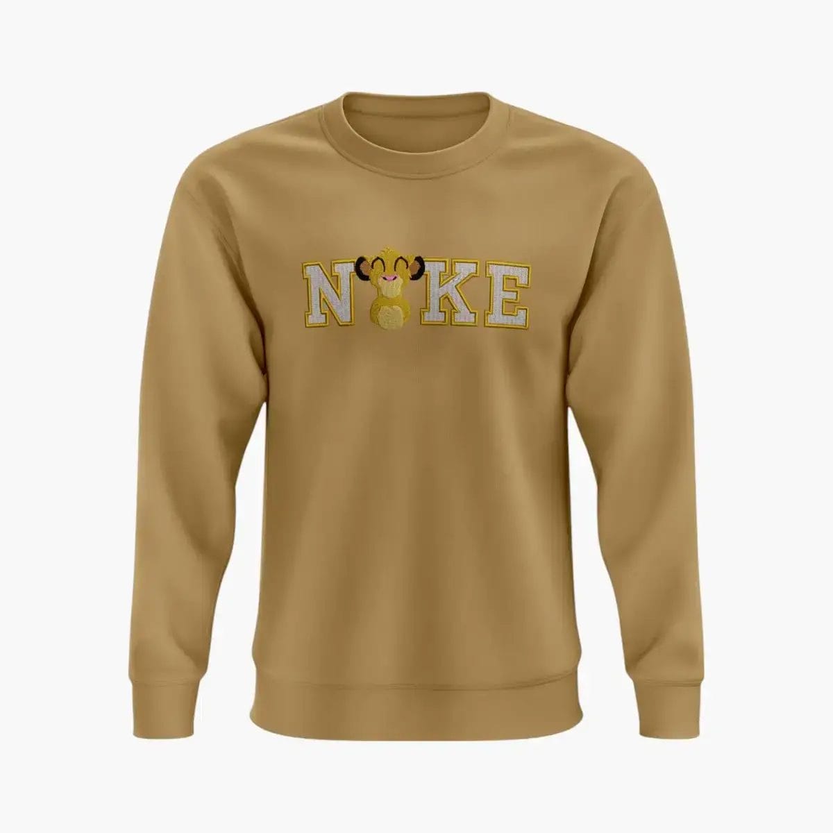 Sudadera-Simba-bordado-camel