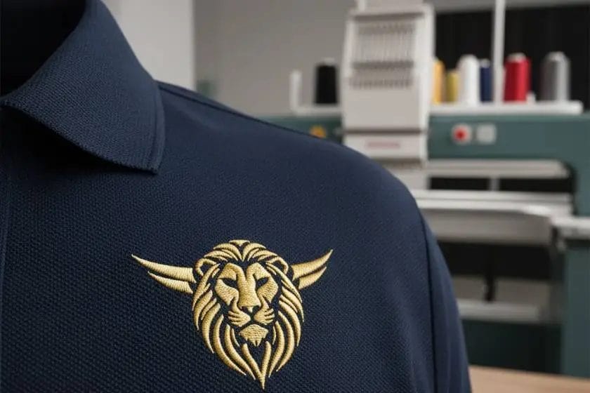 Bordado industrial premium para uniformes corporativos