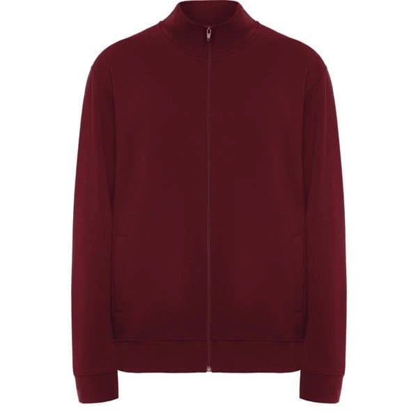 Sudadera cremallera cuello ULAN GRANATE ROLY