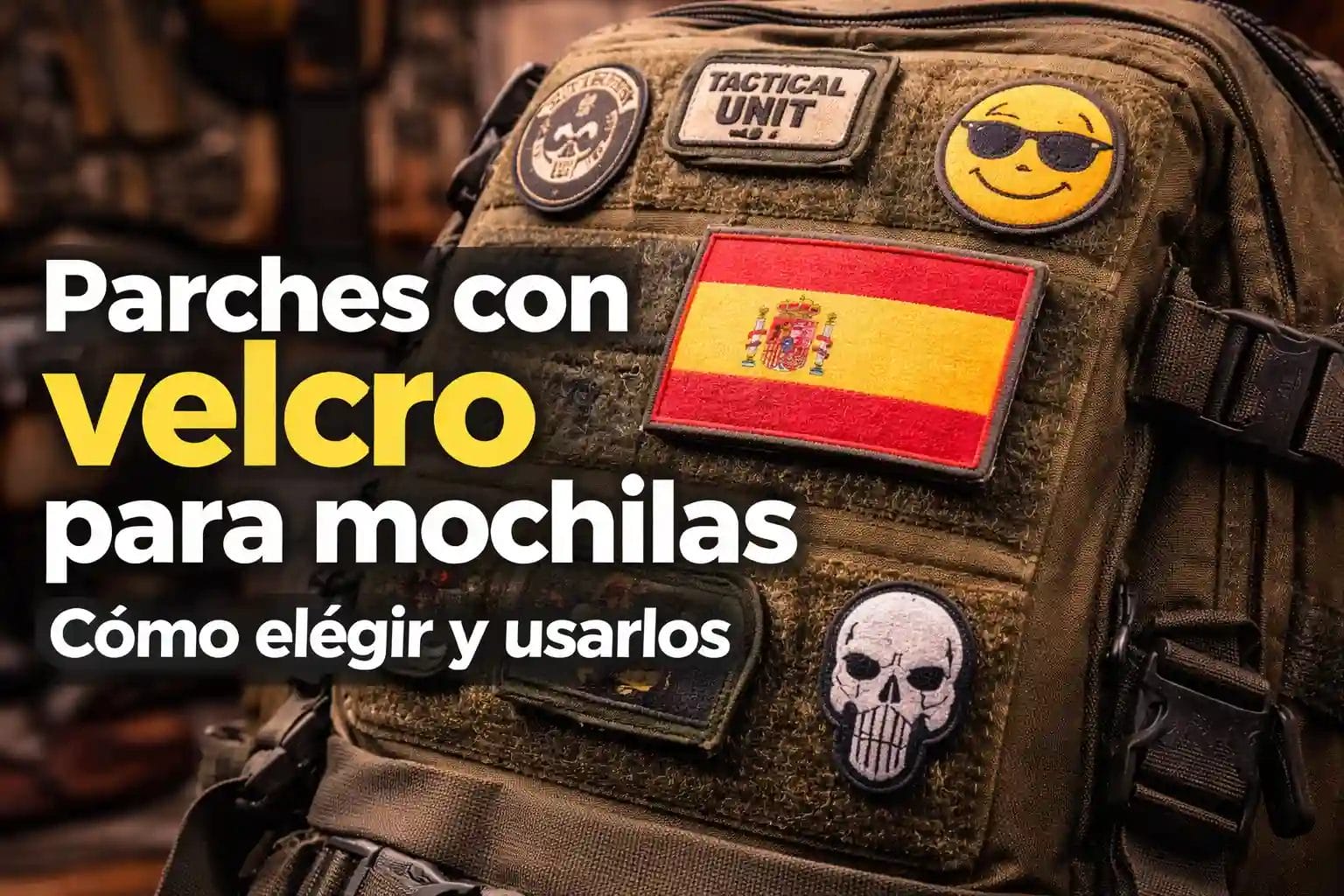 Parches tácticos para tu mochila